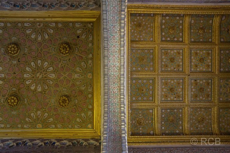 Sevilla, Reales Alcázares, Decke im Cuarto del Principe
