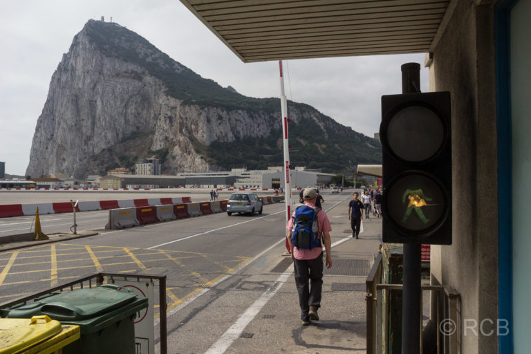 Grenzübergang zu Fuß nach Gibraltar