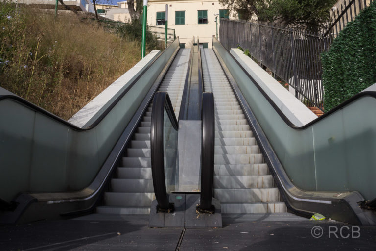 Gibraltar hat eine Rolltreppe im Freien!