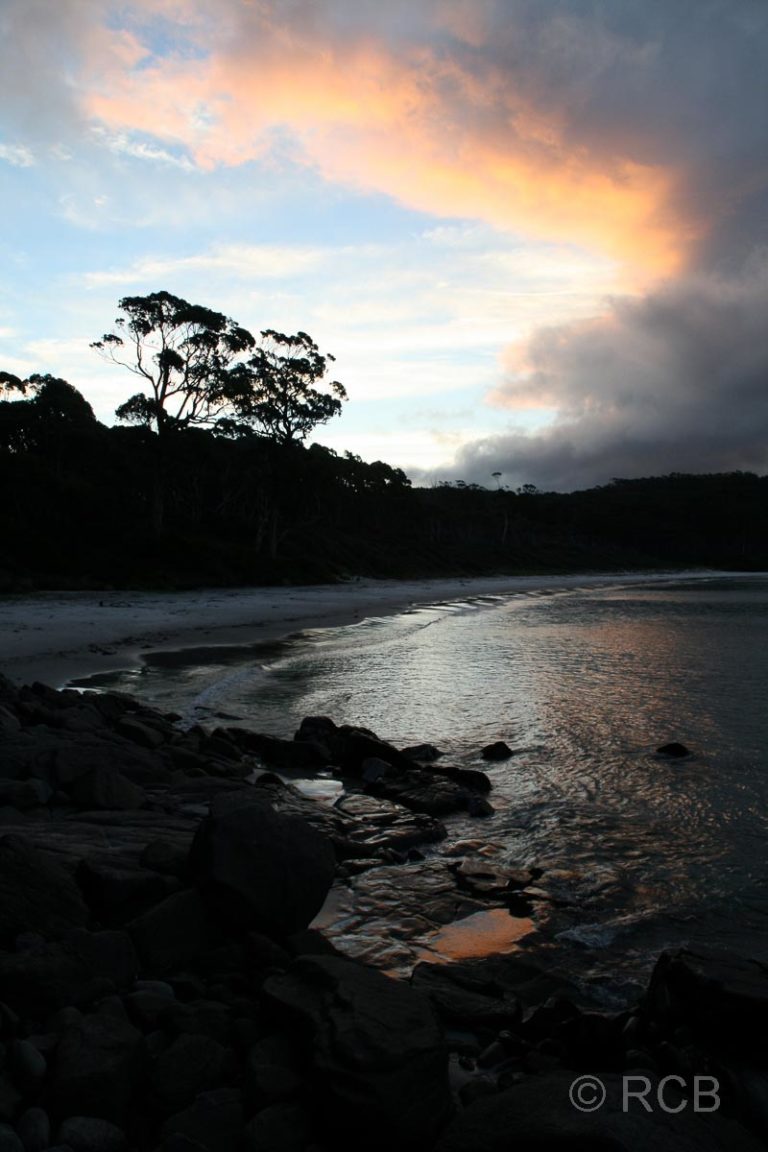 Sonnenuntergang an der Fortescue Bay