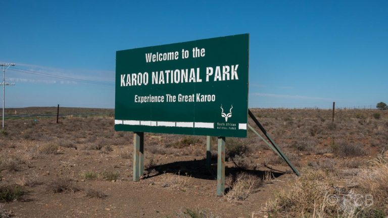 Einfahrtsschild zum Karoo National Park