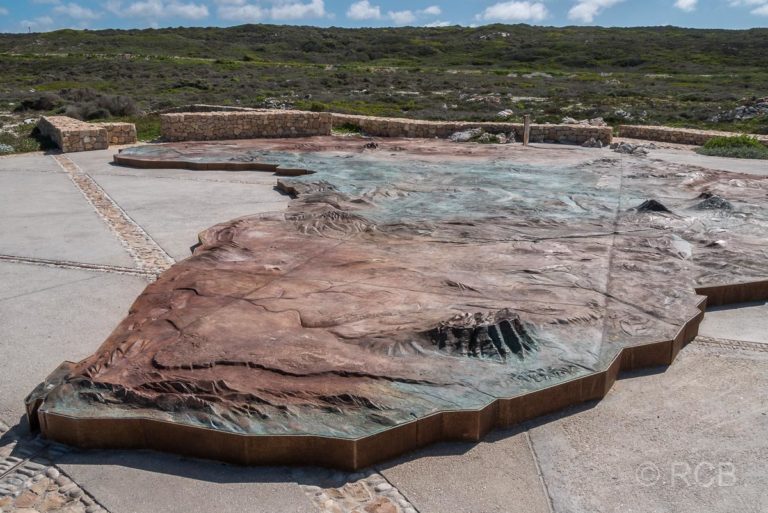 Map of Africa Monument, Cape Agulhas
