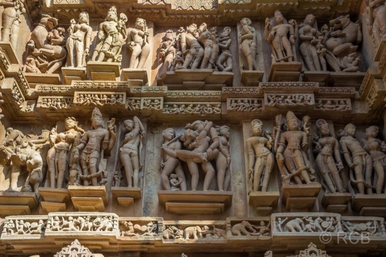 Khajuraho, erotisches Tempelrelief