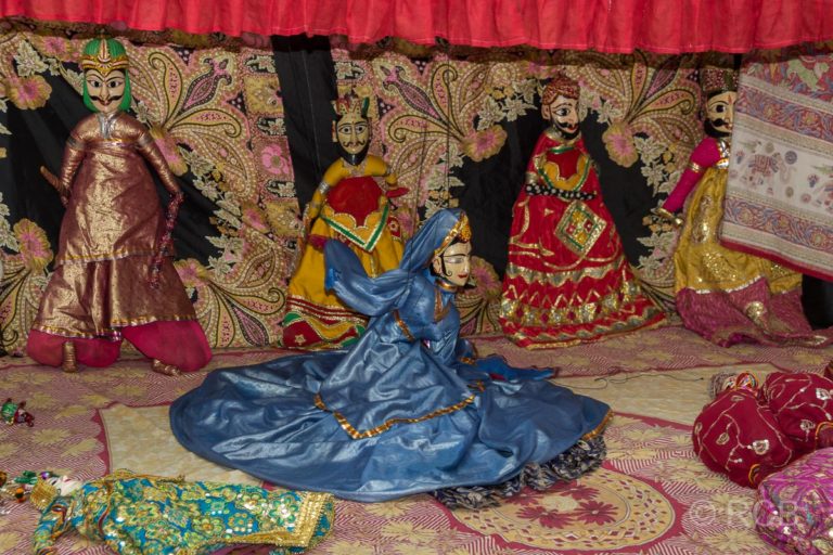 Marionettentheater in einem Haveli in Jaipur
