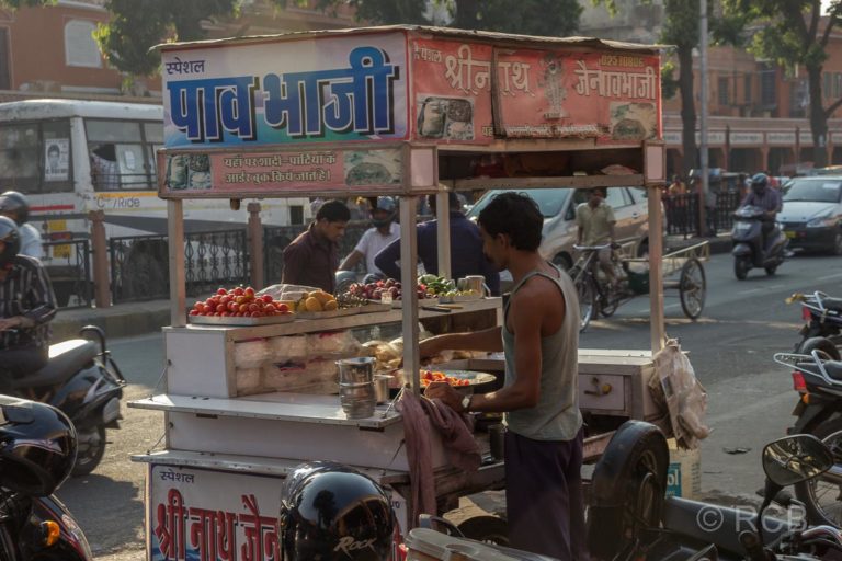 Straßenverkaufsstand, Jaipur, Altstadt