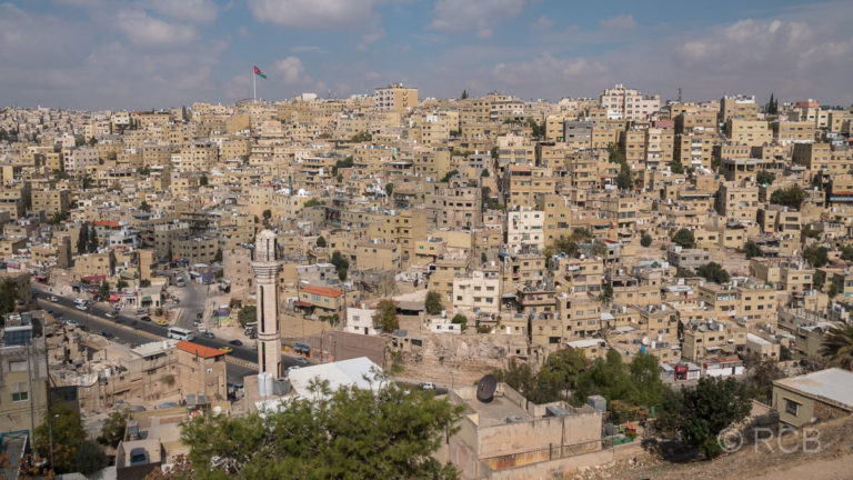 Altstadt von Amman von der Zitadelle aus gesehen