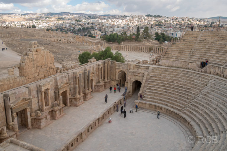 Jerash, Südtheater und Ovales Forum