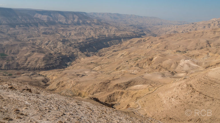Blick auf das Wadi Mujib