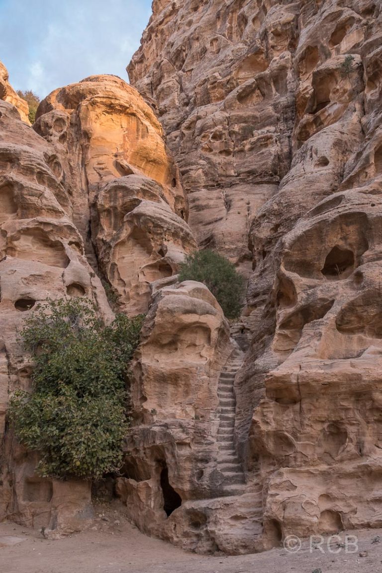 Felsentreppe in Klein-Petra