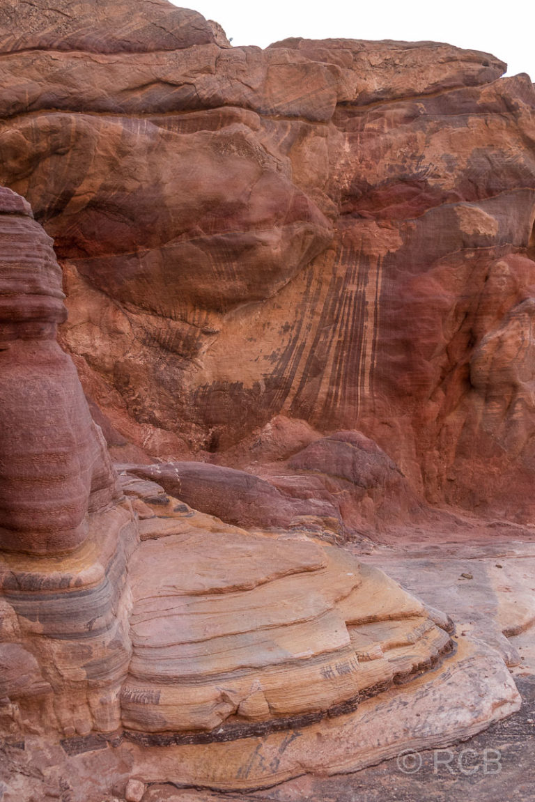 farbige Felsformation in Petra