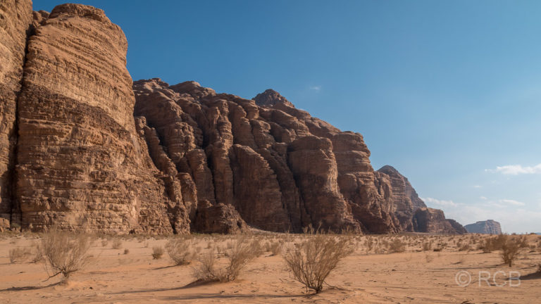 Felslandschaft im Wadi Rum