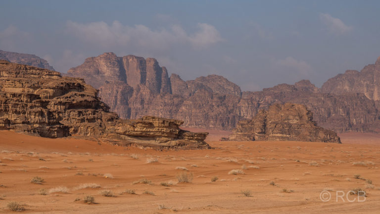 Felsen in der Wüste des Wadi Rum