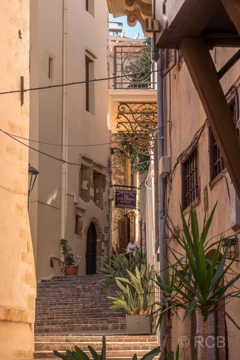 Chania, Treppengasse in der venezianischen Altstadt