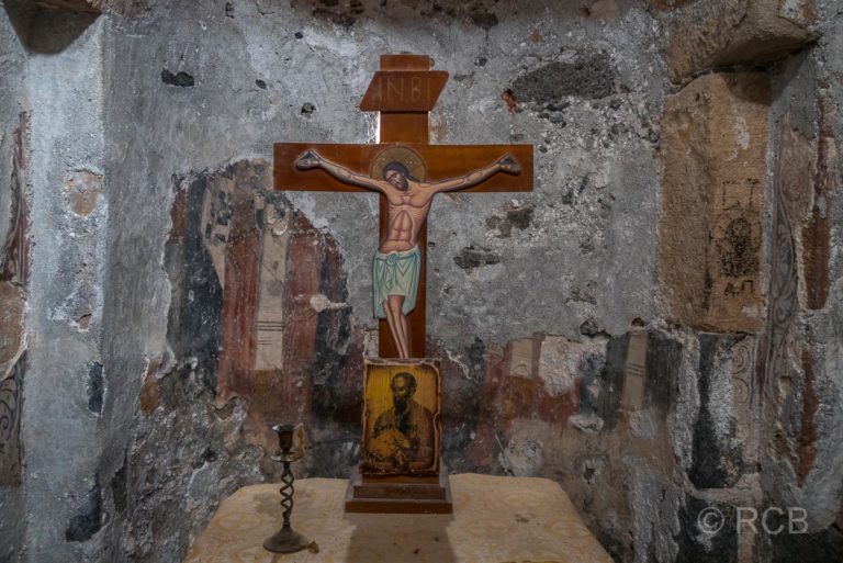 Altar in der Kapelle Agios Pavlos