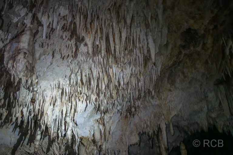Stalaktiten in der Cueva del Fustete