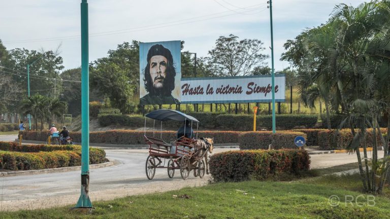 Bildnis von Che Guevara an einer Kreuzung
