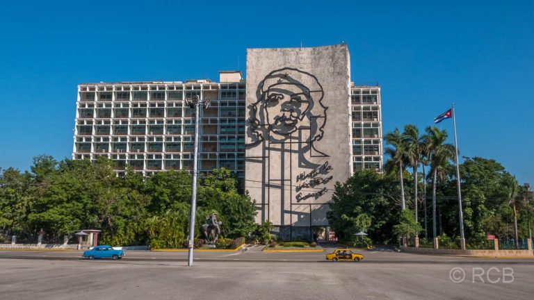 Plaza de la Revolucion, Innenministerium mit Che Guevara-Silhoutte
