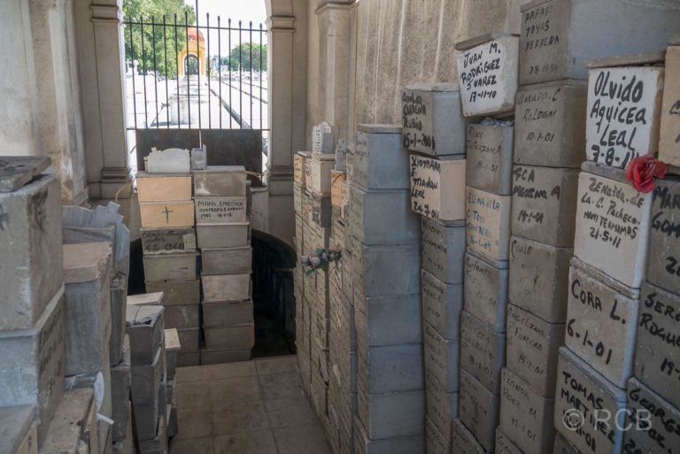 Katakomben auf dem Cementerio de Colón