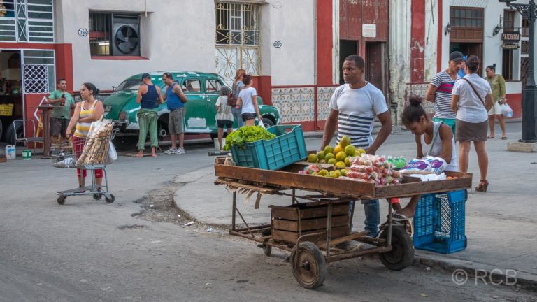 Obstverkäufer in Havannas Altstadt