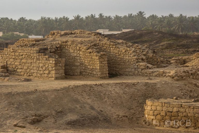 ausgegrabene Häuser im Archäologischen Park
