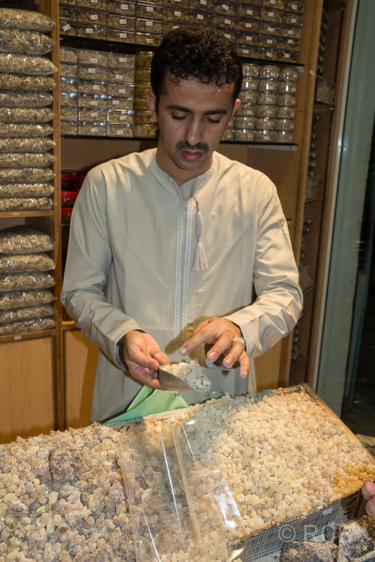 Weihrauchhändler im Souk von Salalah