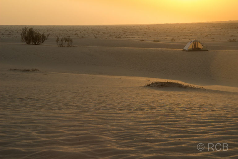 letzter Sonnenuntergang in der Rub al-Khali