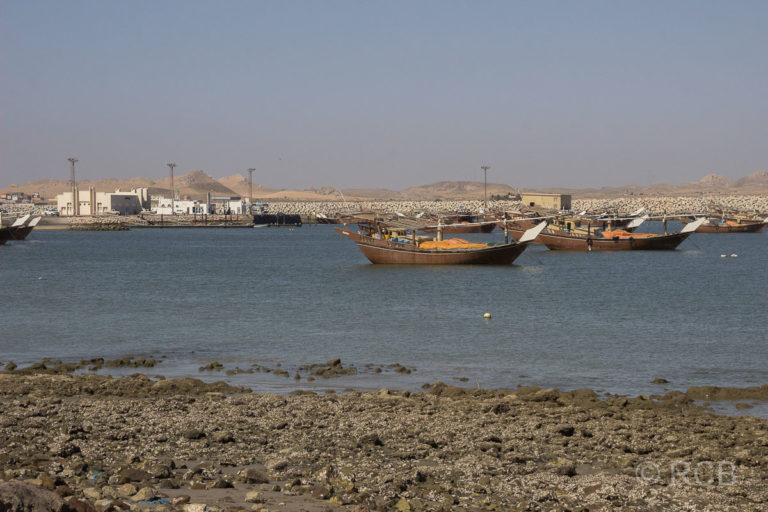 im Hafen von Al Ashkharah