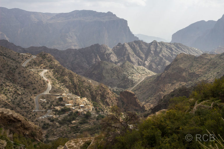 Blick über das Massiv des Jebel Akhdar