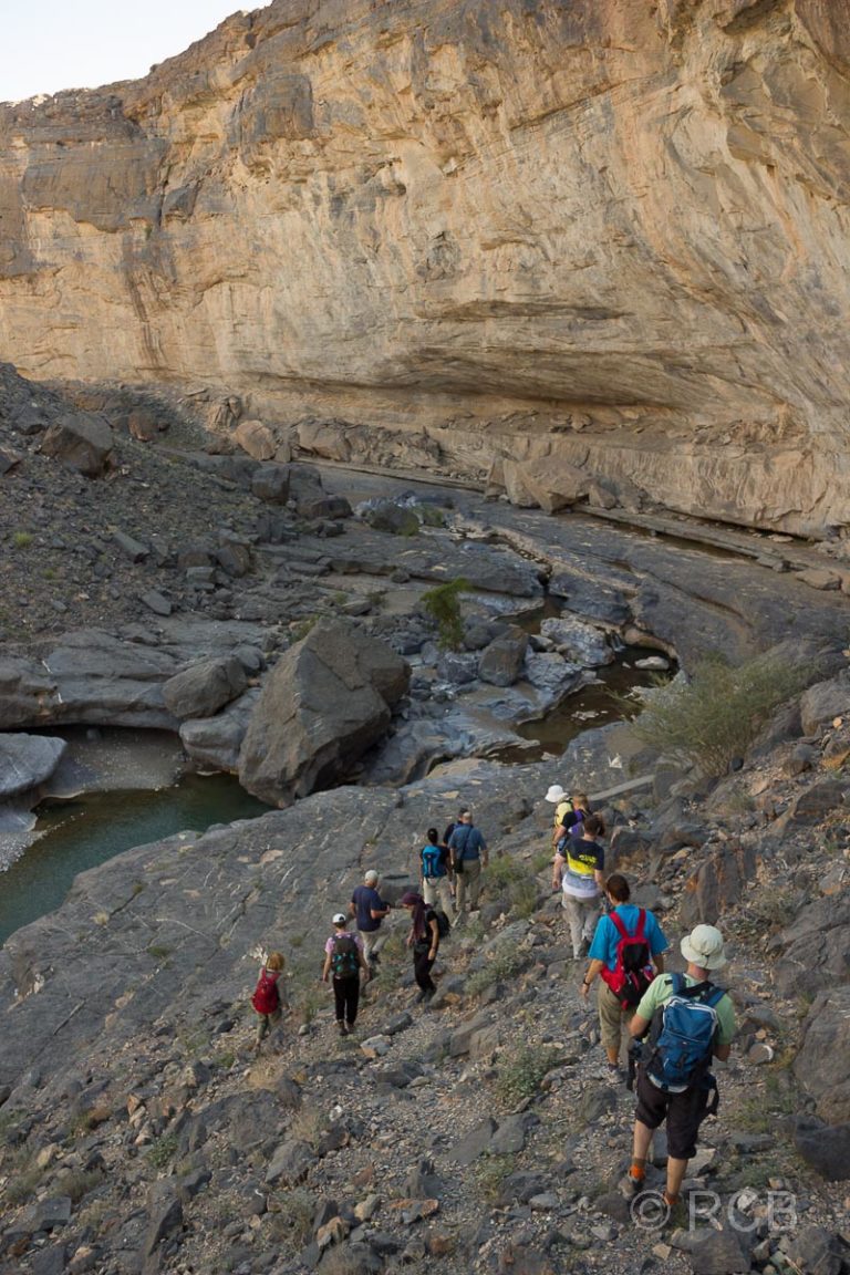 Wanderung entlang des Wadi Dham