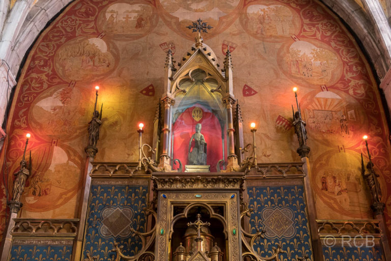 Rocamadour, Schwarze Madonna in der Kapelle Notre Dame