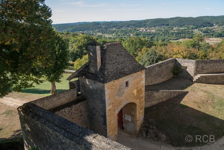 Château de Fénelon, Blick Richtung Tal der Dordogne