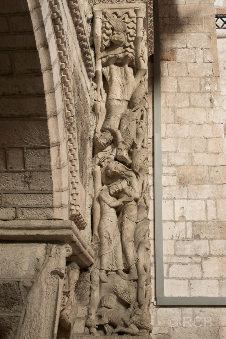 Souillac, Detail am Portal der ehemaligen Abteikirche Ste. Marie