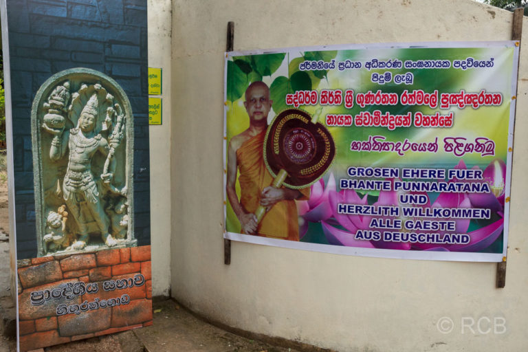 Plakat anlässlich der Ehrenfeier für Bhante Punnaratana