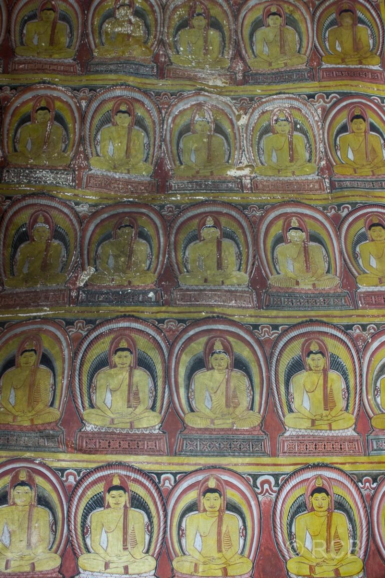 Wandmalereien in Grotte Nr. 2 (Maharaja Viharaya)
