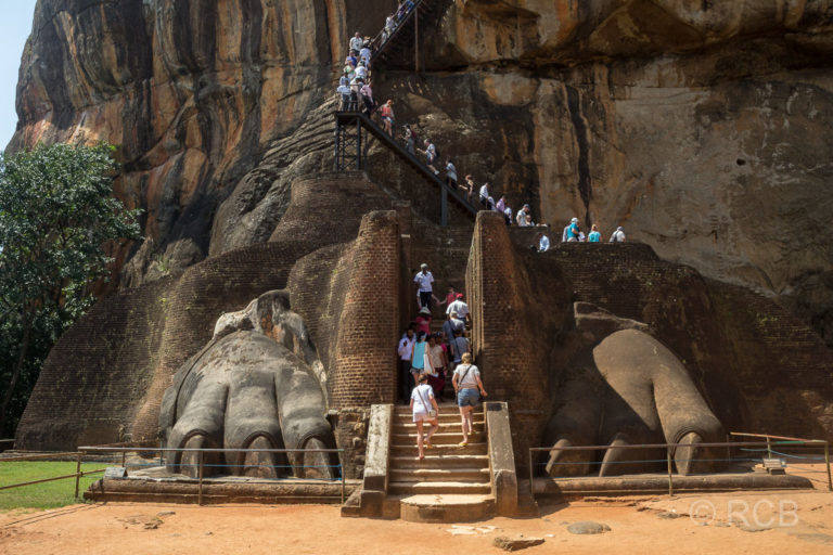 Löwentreppe in Sigiriya