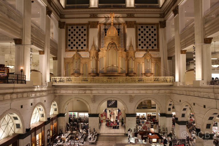 die größte, bespielbare Orgel der Welt im Wanamaker Building