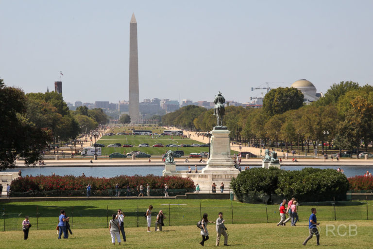 Blick vom Capitol über die National Mall zum Washington Monument