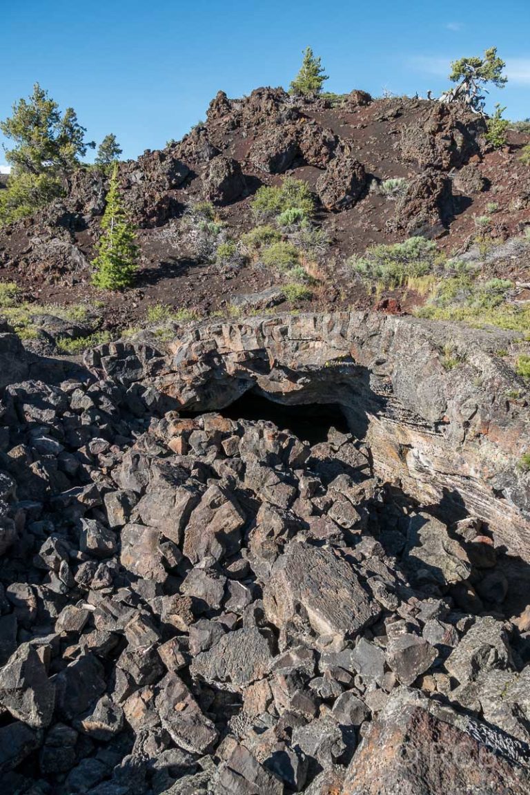 Höhleneingang zur Buffalo Cave, Craters of the Moon NM