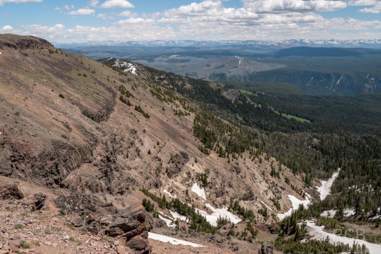 Mount Washburn Trail, Blick nach Osten, Yellowstone NP