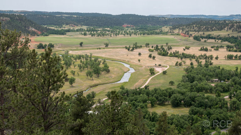 Red Beds Trail, Blick in das Tal des Belle Fourche Rivers, Devils Tower NM