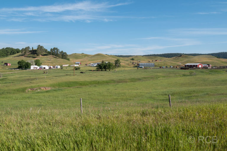 Landschaft mit Farm in Wyoming