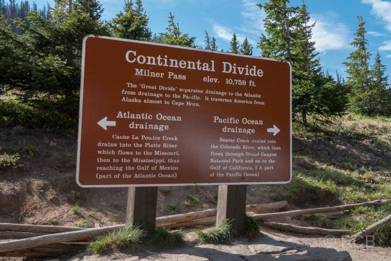 Continental Divide, die Wasserscheide zwischen Atlantik und Pazifik, Rocky Mountain NP