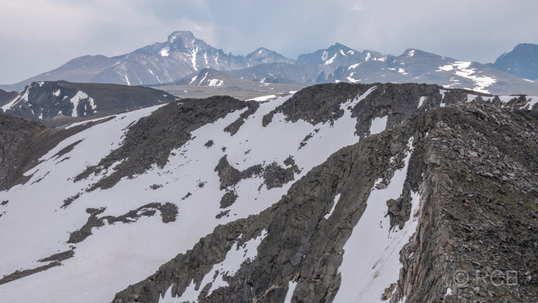 Blick vom Mount Ida zum Longs Peak, Rocky Mountain NP