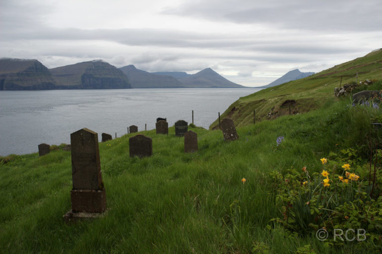 Friedhof von Kirkja auf der Insel Fugloy