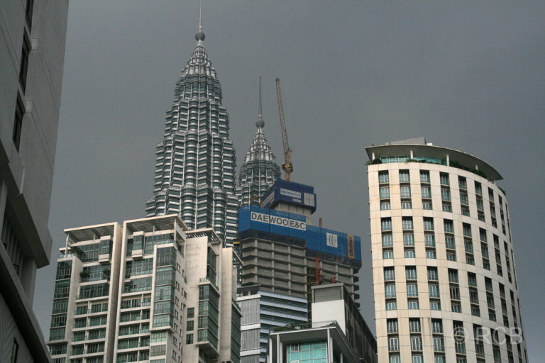 Blick auf die Petronas Twin Towers