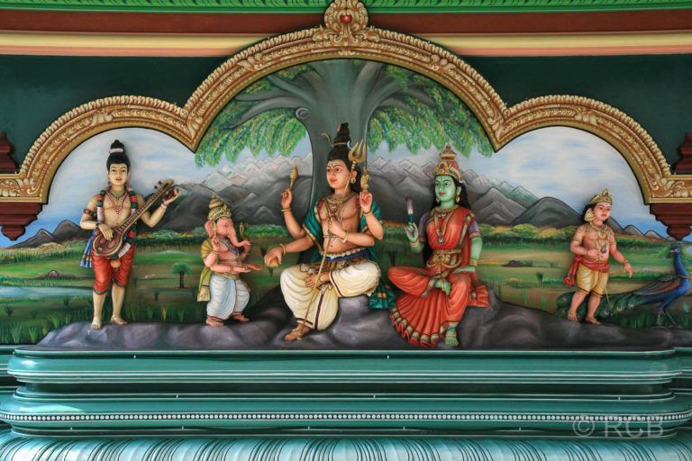 Götterbilder im Sri Mahamariamman-Tempel