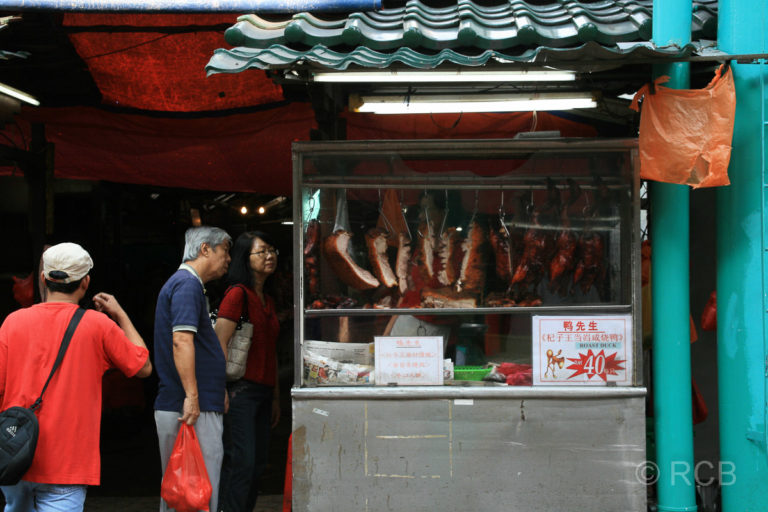 Fleischverkäufer in Chinatown