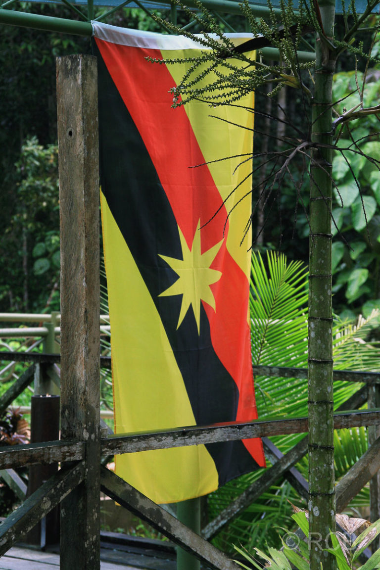 Nationalflagge des Bundesstaates Sarawak