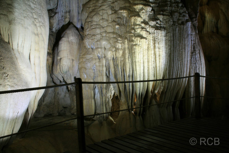 Stalaktiten in Lang's Cave, Mulu Nationalpark