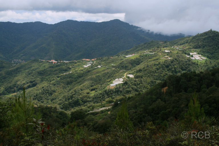 Ausblick von der Bundu Tuhan-Hütte, Kinabalu National Park